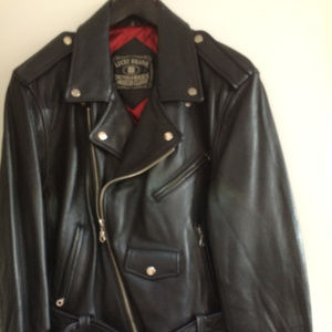 Lucky Brand Premium Textured Leather Biker Jacket